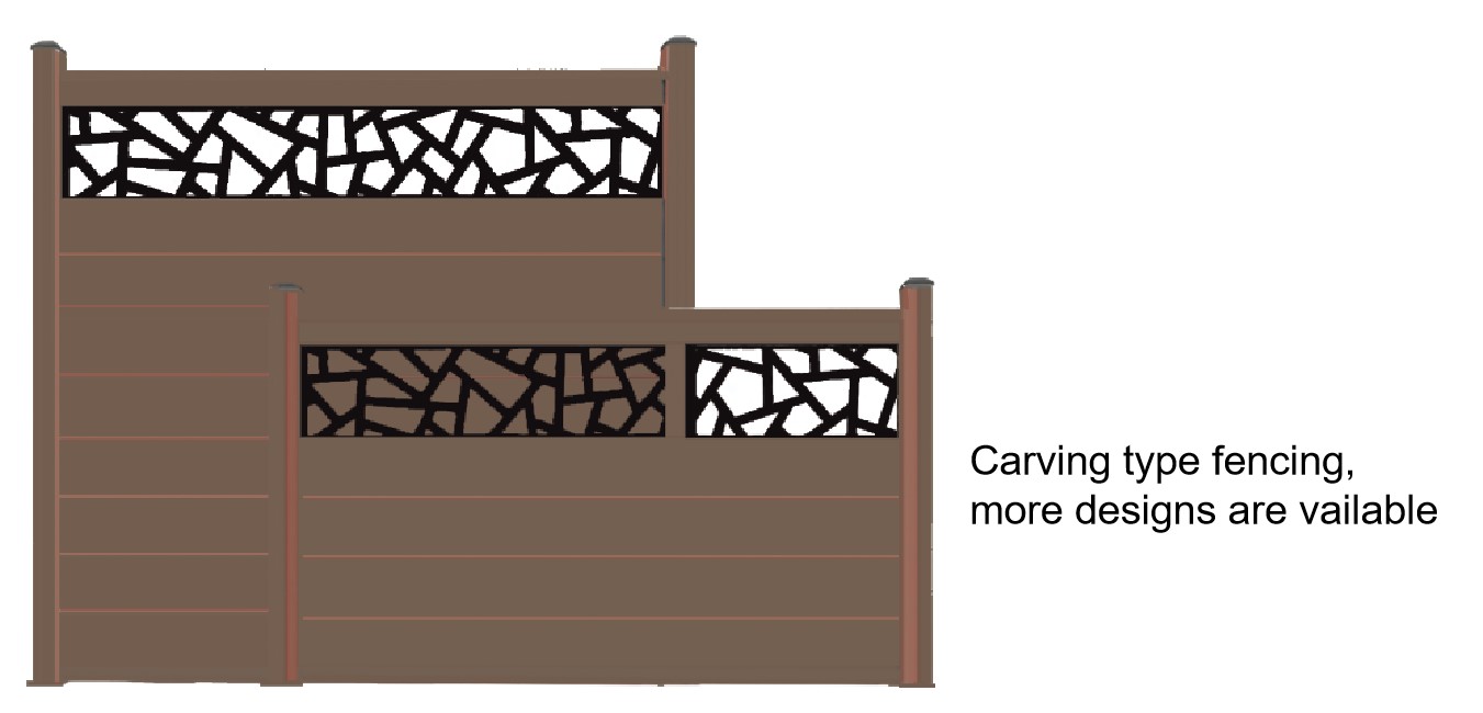 Booditec outdoor carving type fencing